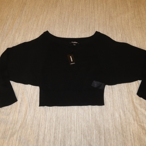 Express Dolman Sleeve Crop light Sweater (XS) - Picture 5 of 8